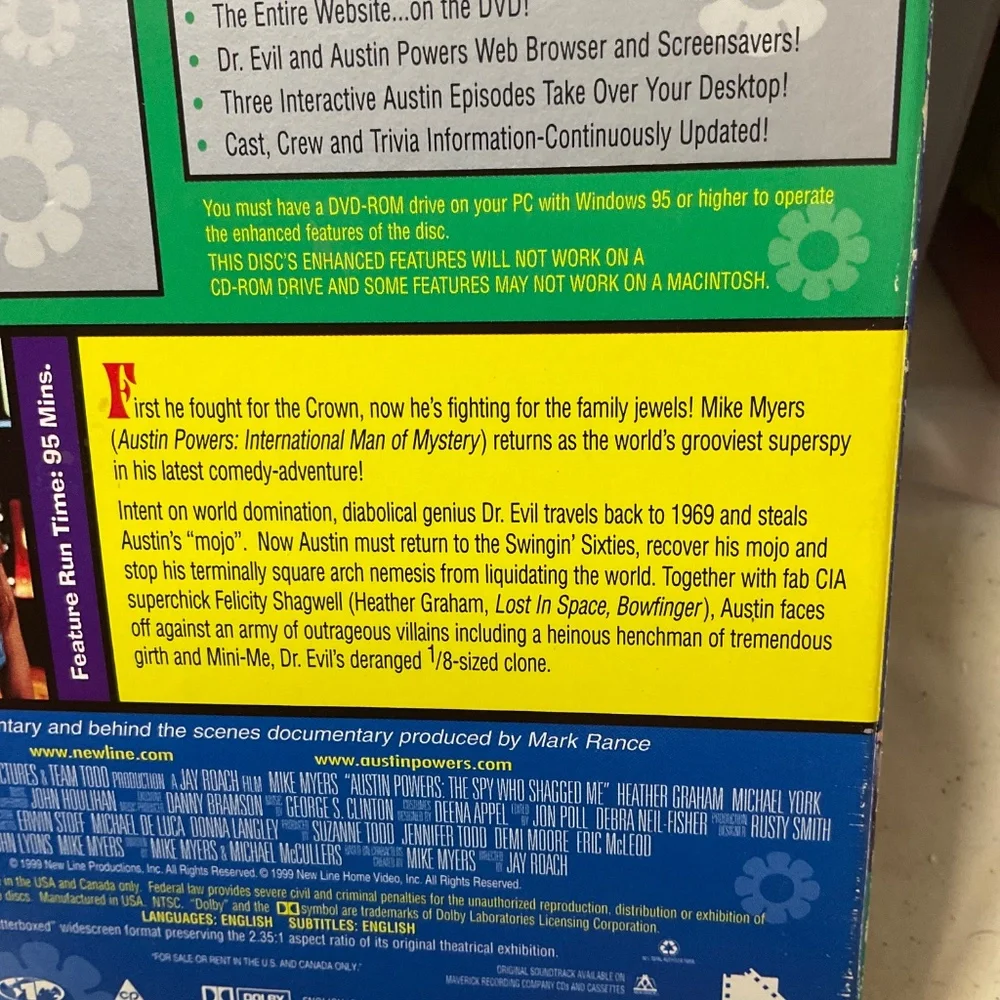 DVD - Autin Powers: The Spy Who Shagged Me.  V167